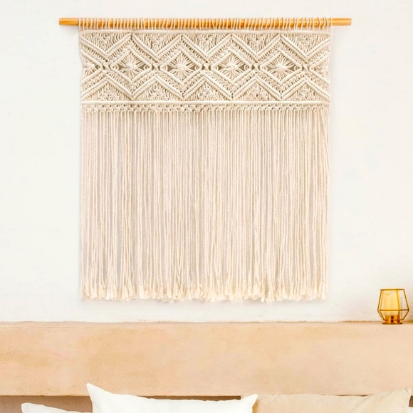Large Macrame Wall Hanging Boho Tapestry - Picture 1 of 2